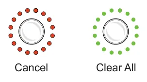 Recording from Page View, Alt Menu diagram: Cancel Clear All