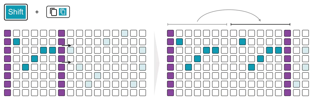 Duplicating Steps diagram: +