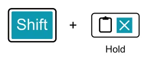 Clearing the Sequence diagram: + Hold